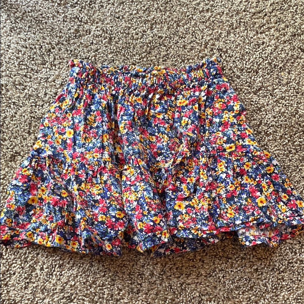 Floral Print Toddler Skirt